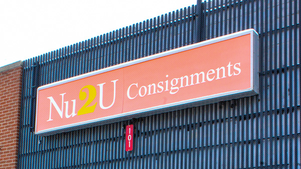 Exterior sign for Nu2U Consignments